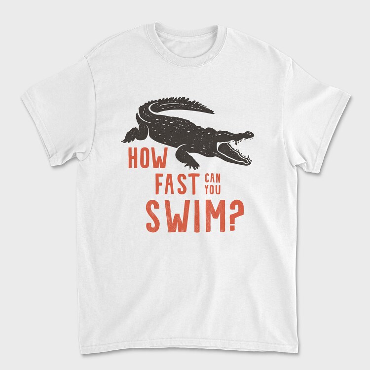 How Fast Can You Swim, Унисекс Мъжка Тениска