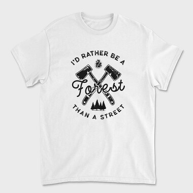 i d rather be a forest, Unisex Men's T-Shirt