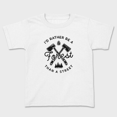 i d rather be a forest, Kids' T-Shirt