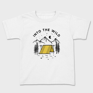 Into the Wild Yellow Tent, Kids' T-Shirt