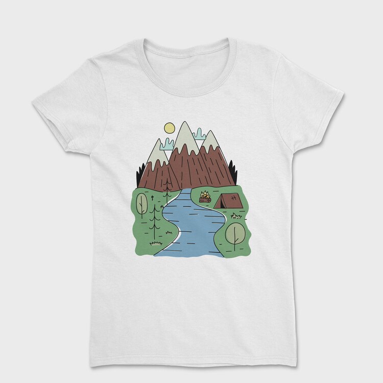 Keep It Simple River, Women's T-Shirt