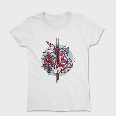 Koi Fish Illustration 2, Women's T-Shirt