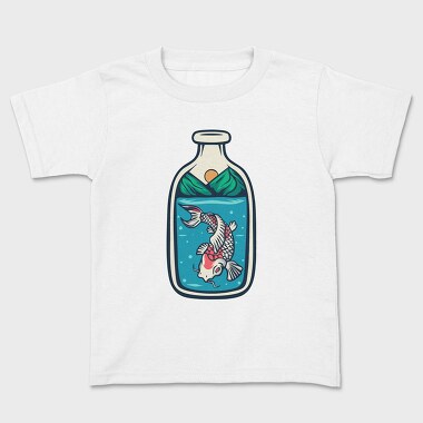Koi Fish Illustration 5, Детска Тениска