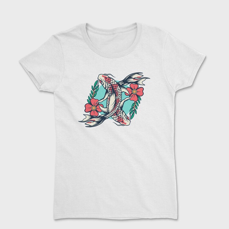 Koi Fish Illustration 6, Women's T-Shirt