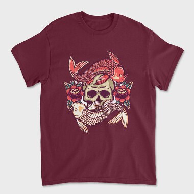Koi Fish Illustration, Unisex Men's T-Shirt