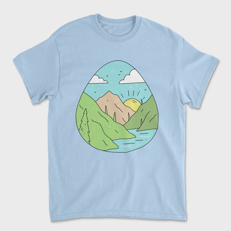 Landscape Nature 10, Unisex Men's T-Shirt