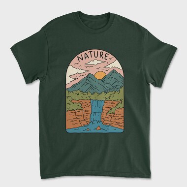Unisex Men's T-Shirt, Landscape Nature 7