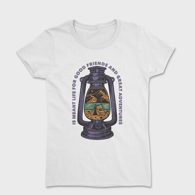 Women's T-Shirt, Lantern Camping