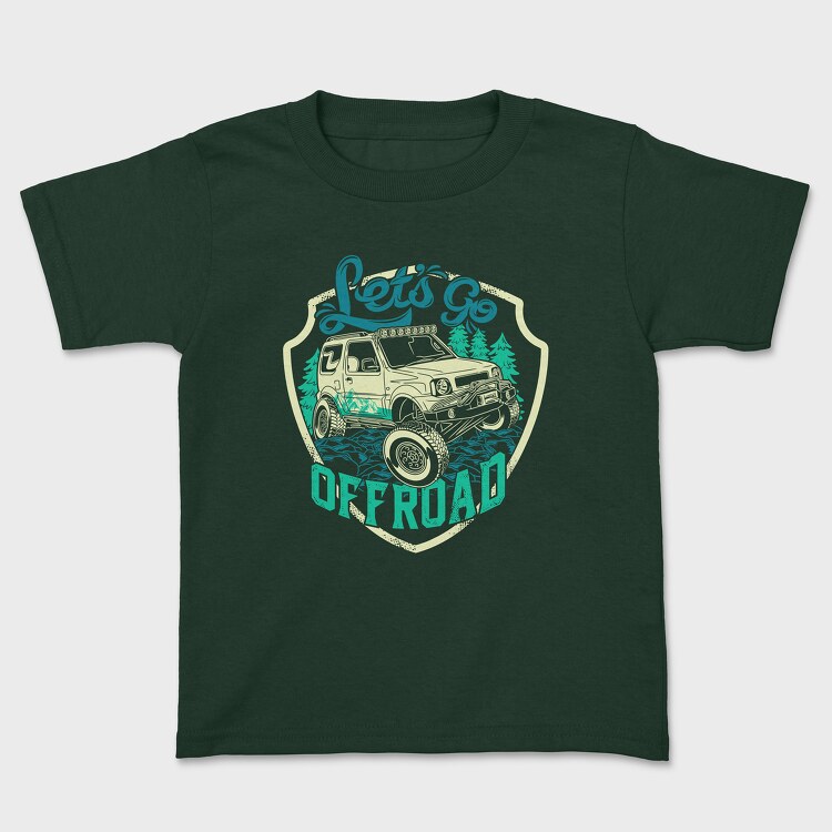 Lets Go Offroad, Kids' T-Shirt