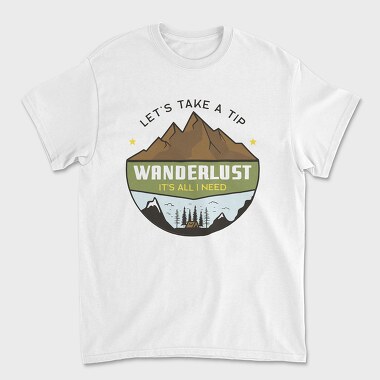 Lets Take a Trip, Unisex Men's T-Shirt