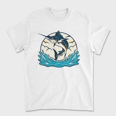 Marlin Fish 2, Unisex Men's T-Shirt