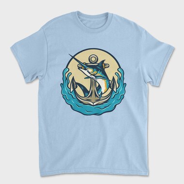 Marlin Fish, Unisex Men's T-Shirt
