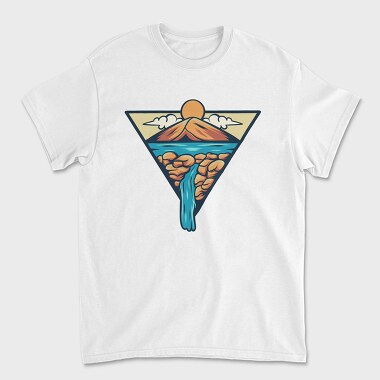 Mountain Illustration 1, Unisex Men's T-Shirt