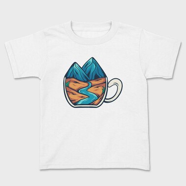 Mountain Illustration 4, Kids' T-Shirt
