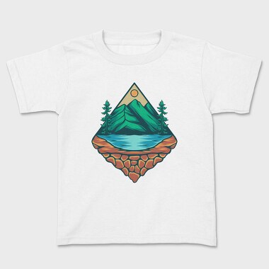 Mountain Illustration 5, Kids' T-Shirt