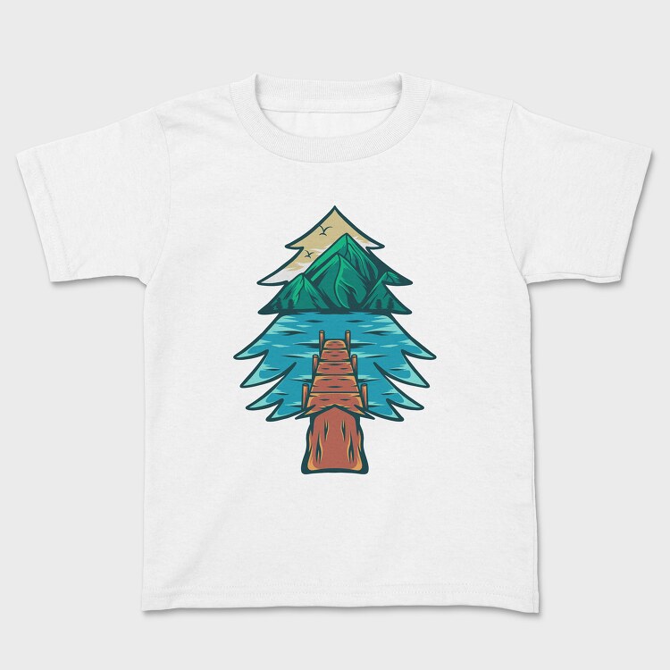 Mountain Illustration 6, Детска Тениска