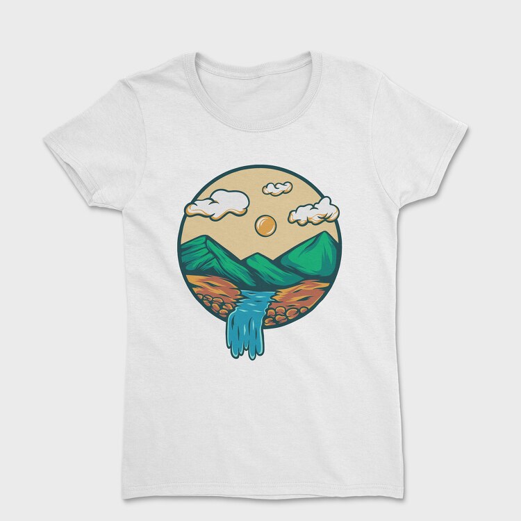 Mountain Illustration 7, Women's T-Shirt