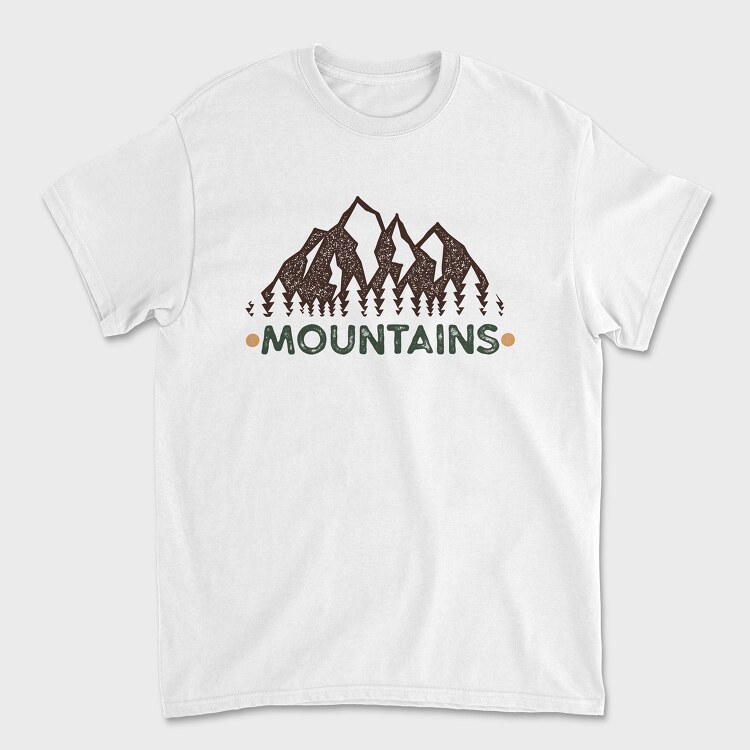 mountain retro, Unisex Men's T-Shirt