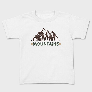 mountain retro, Kids' T-Shirt