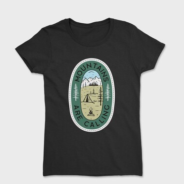 Mountains Are Calling Camp, Women's T-Shirt