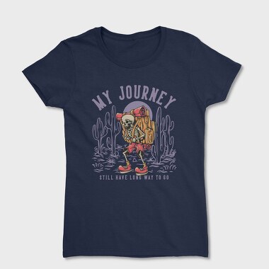 My Journey With Hiking Skeleton, Women's T-Shirt
