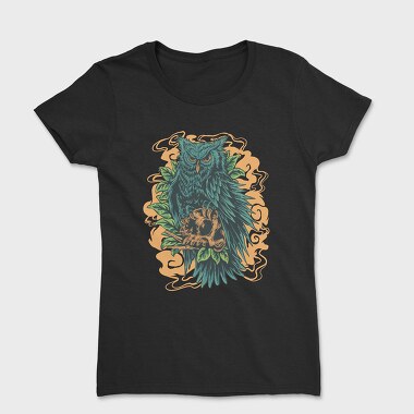 Owl With Skull, Women's T-Shirt