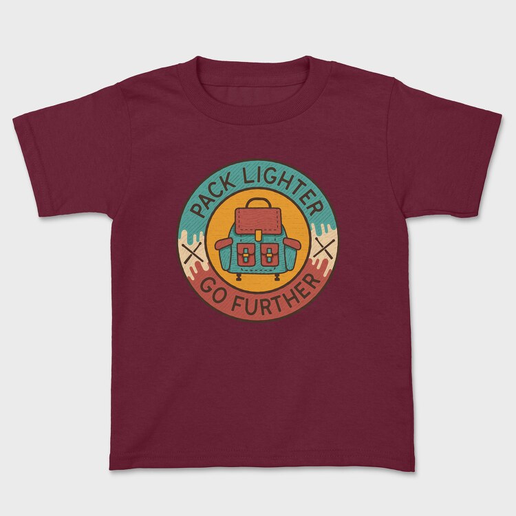 Pack Lighter Go Further, Kids' T-Shirt