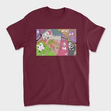 Psychedelic Illustration 2, Unisex Men's T-Shirt