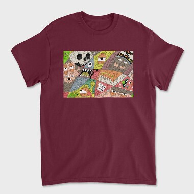 Psychedelic Illustration, Unisex Men's T-Shirt