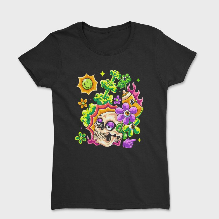 Psychedelic Skull, Дамска Тениска