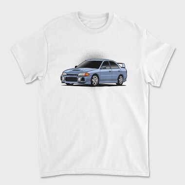 Унисекс Мъжка Тениска, Race Blue Car