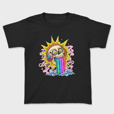 Skull Rainbow, Kids' T-Shirt
