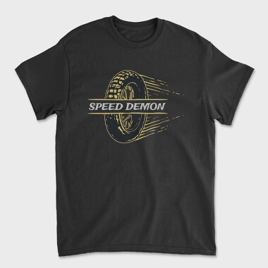 Унисекс Мъжка Тениска, Speed Demon