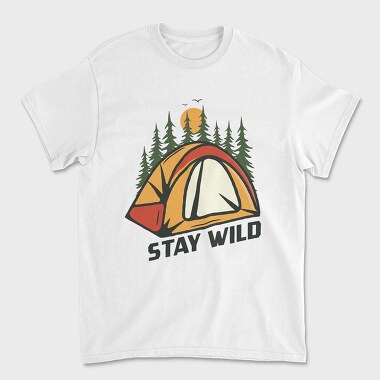 Stay Wild Tent, Unisex Men's T-Shirt