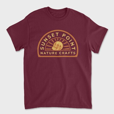 Sunset Point, Unisex Men's T-Shirt