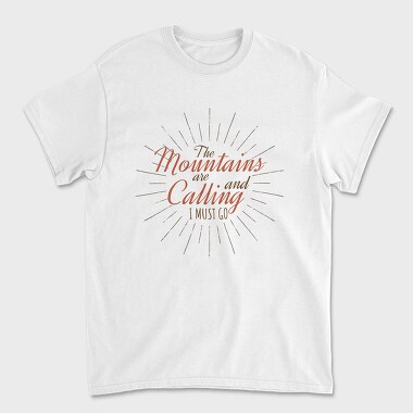 The Mountains Are Calling 6, Unisex Men's T-Shirt