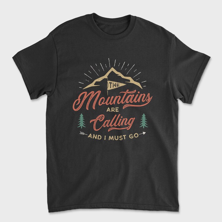 The Mountains Are Calling 7, Унисекс Мъжка Тениска