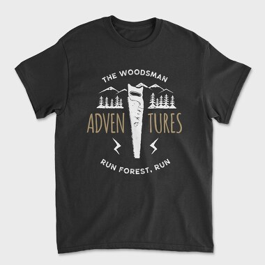 The Woodsman Adventures, Unisex Men's T-Shirt