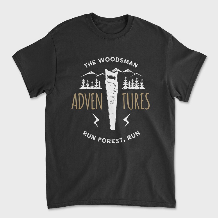 The Woodsman Adventures, Unisex Men's T-Shirt