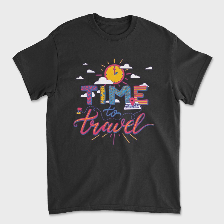 Unisex Men's T-Shirt, Time to Travel