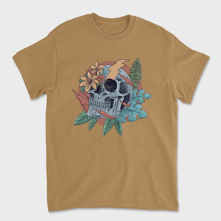 Tropical Skull, Унисекс Мъжка Тениска