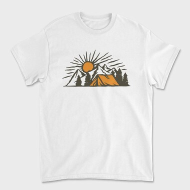 Vintage Adventure Outdoor Camping, Unisex Men's T-Shirt