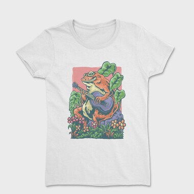 Vintage Frog Guitar, Women's T-Shirt