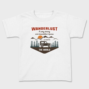 Kids' T-Shirt, Wanderlust Offroad