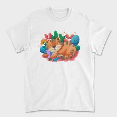 Watercolor Cat, Unisex Men's T-Shirt