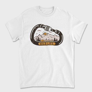 Wild Life Carabiner, Unisex Men's T-Shirt