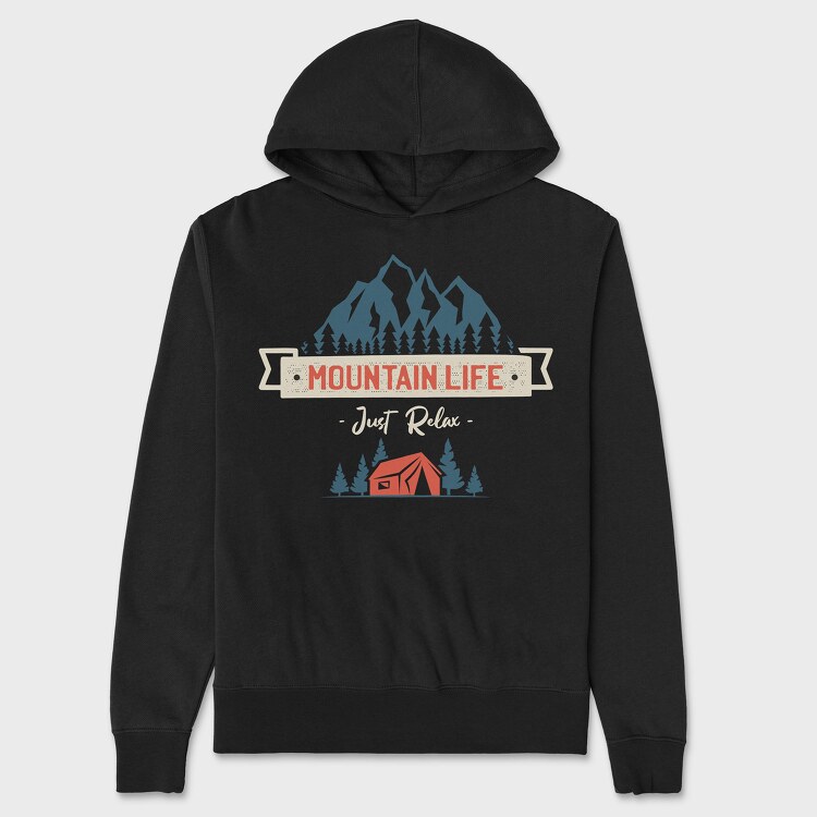 Just Relax Mountain Life, Унисекс Мъжко Суичър