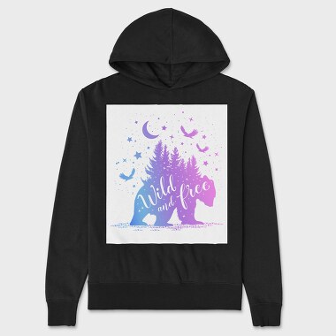 Bear Wild and Free, Unisex Men's Hoodie