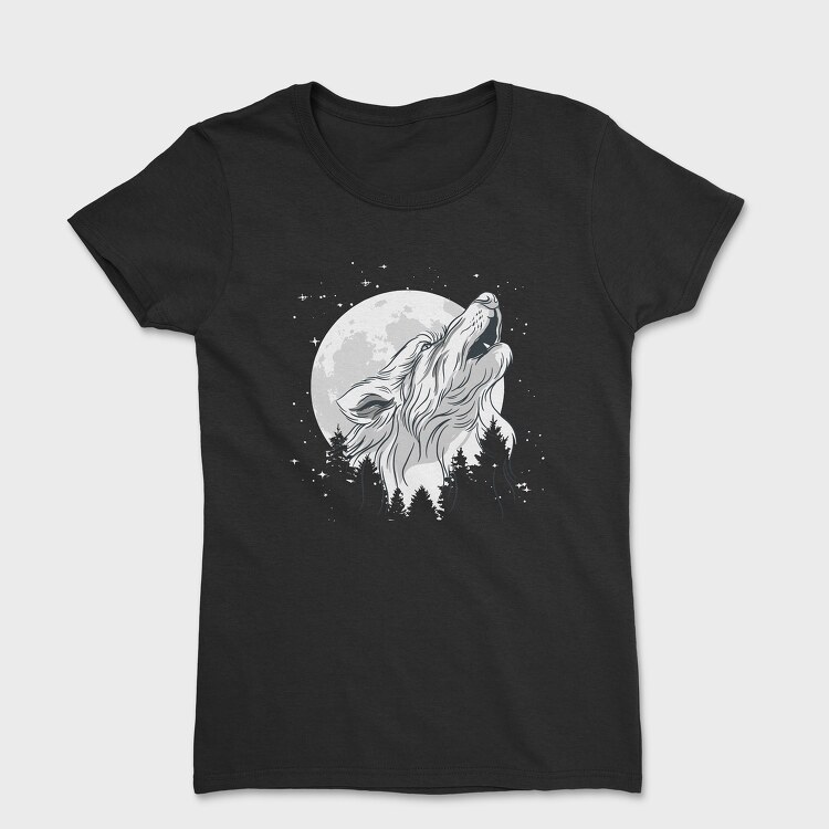 Wolf Moon, Women's T-Shirt