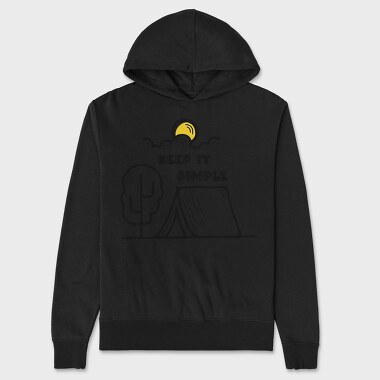 Keep It Simple Camping, Unisex Men's Hoodie